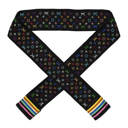 Louis Vuitton Silk Monogram Multicolor Bandeau Black 1 of 6