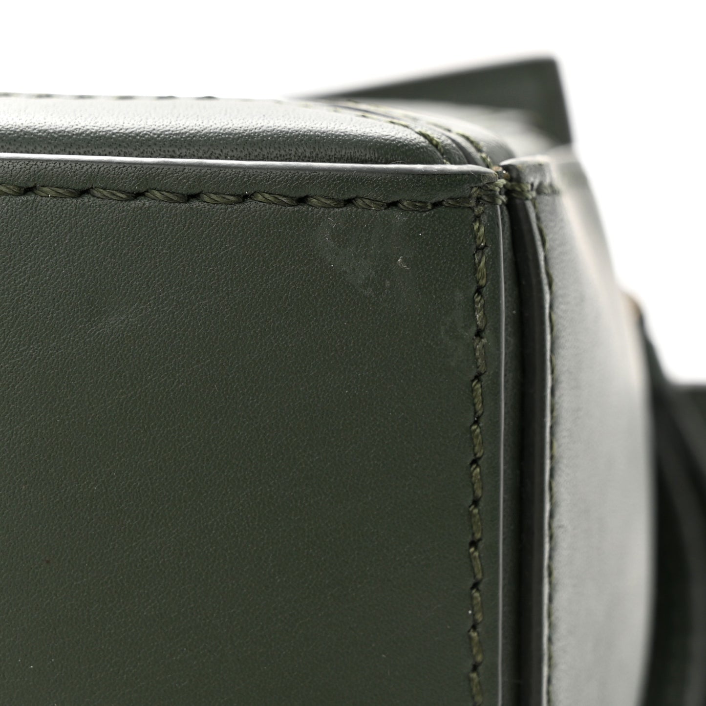 Satin Calfskin Mini Puzzle Bag Vintage Khaki