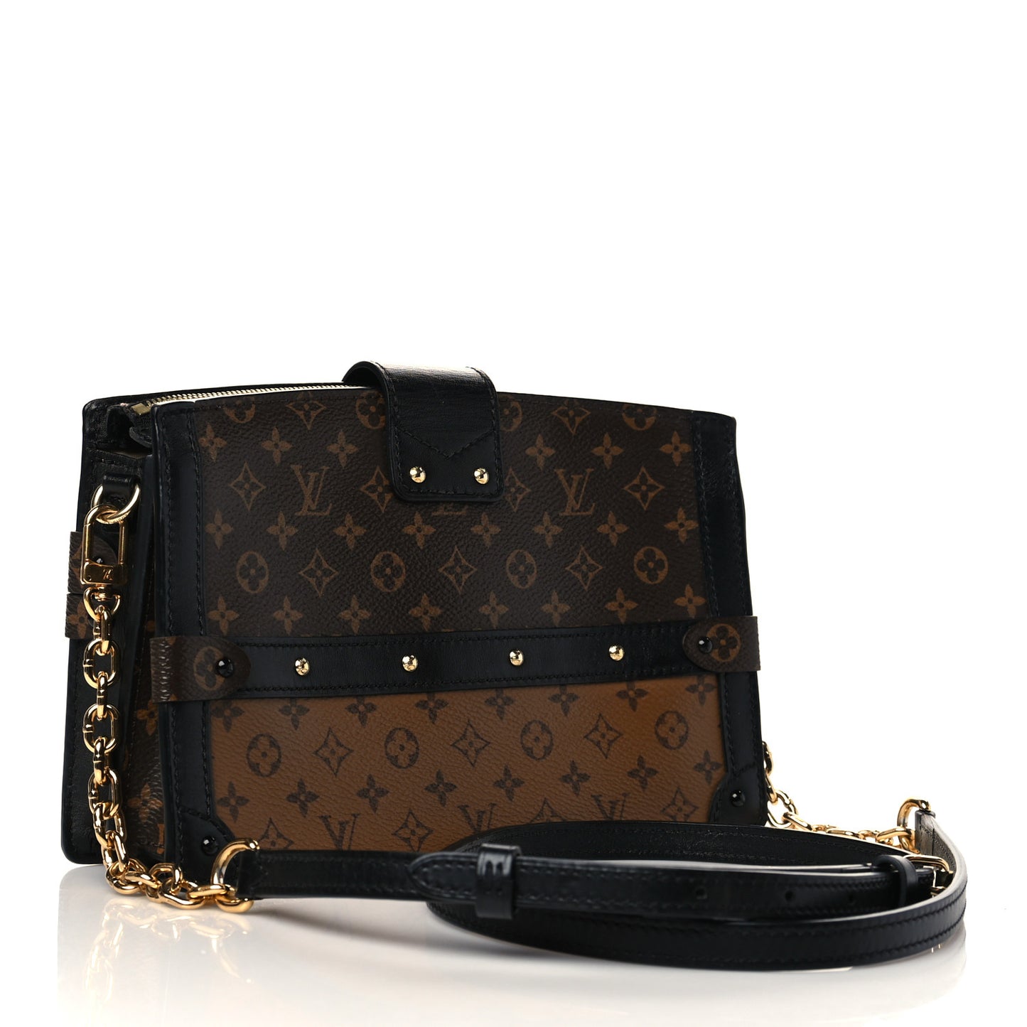 Reverse Monogram Trunk Clutch