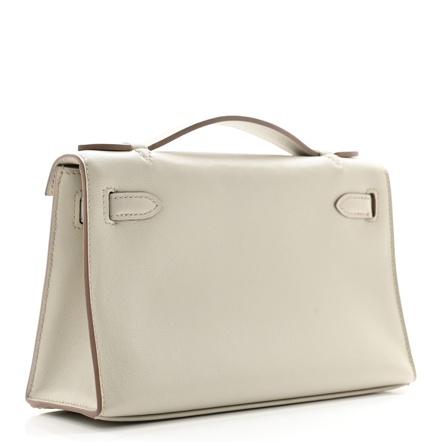 Hermes Evercalf Kelly Pochette Clutch Gris Perle 3 of 11