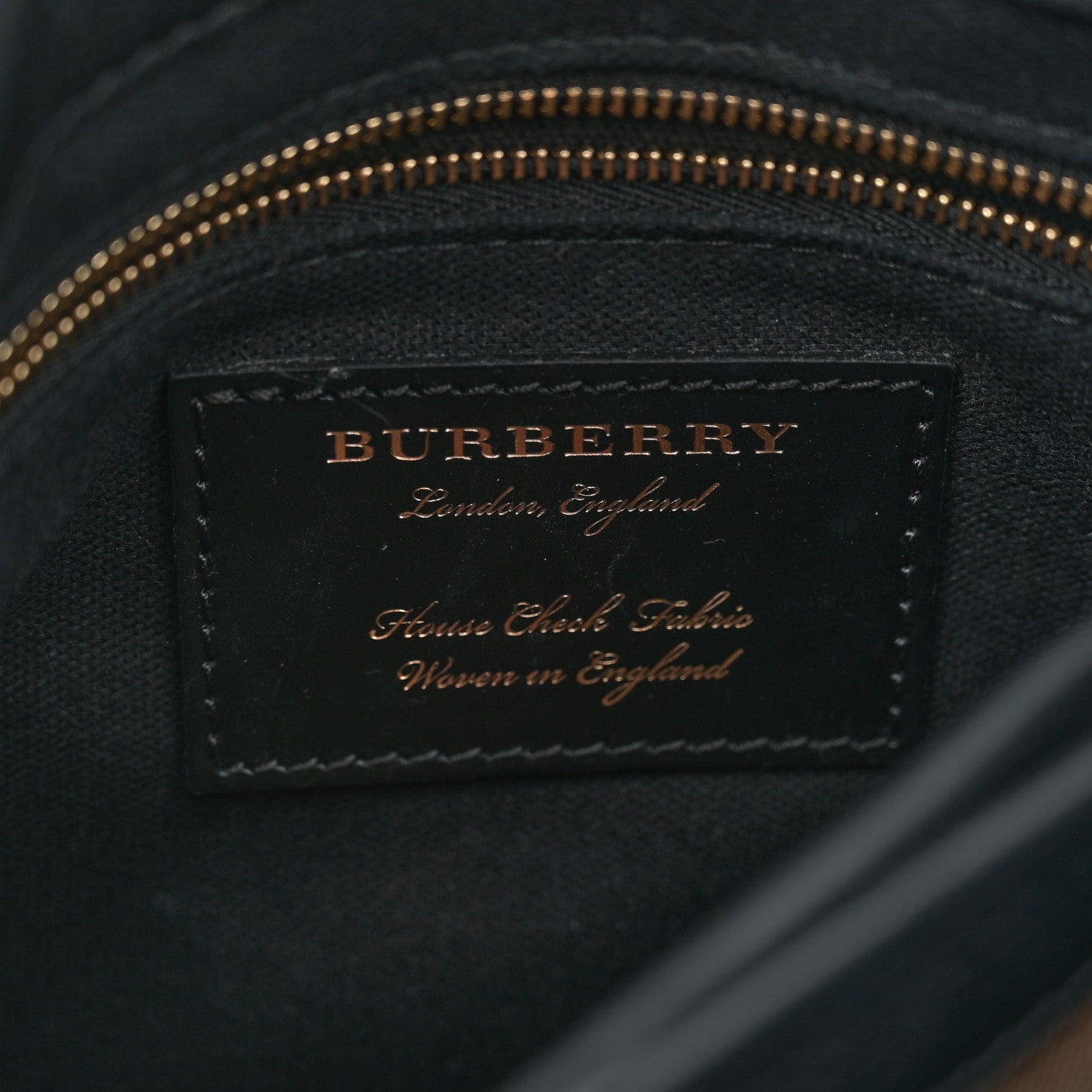 Burberry Derby Calfskin House Check Small Camberley Black 5 of 10