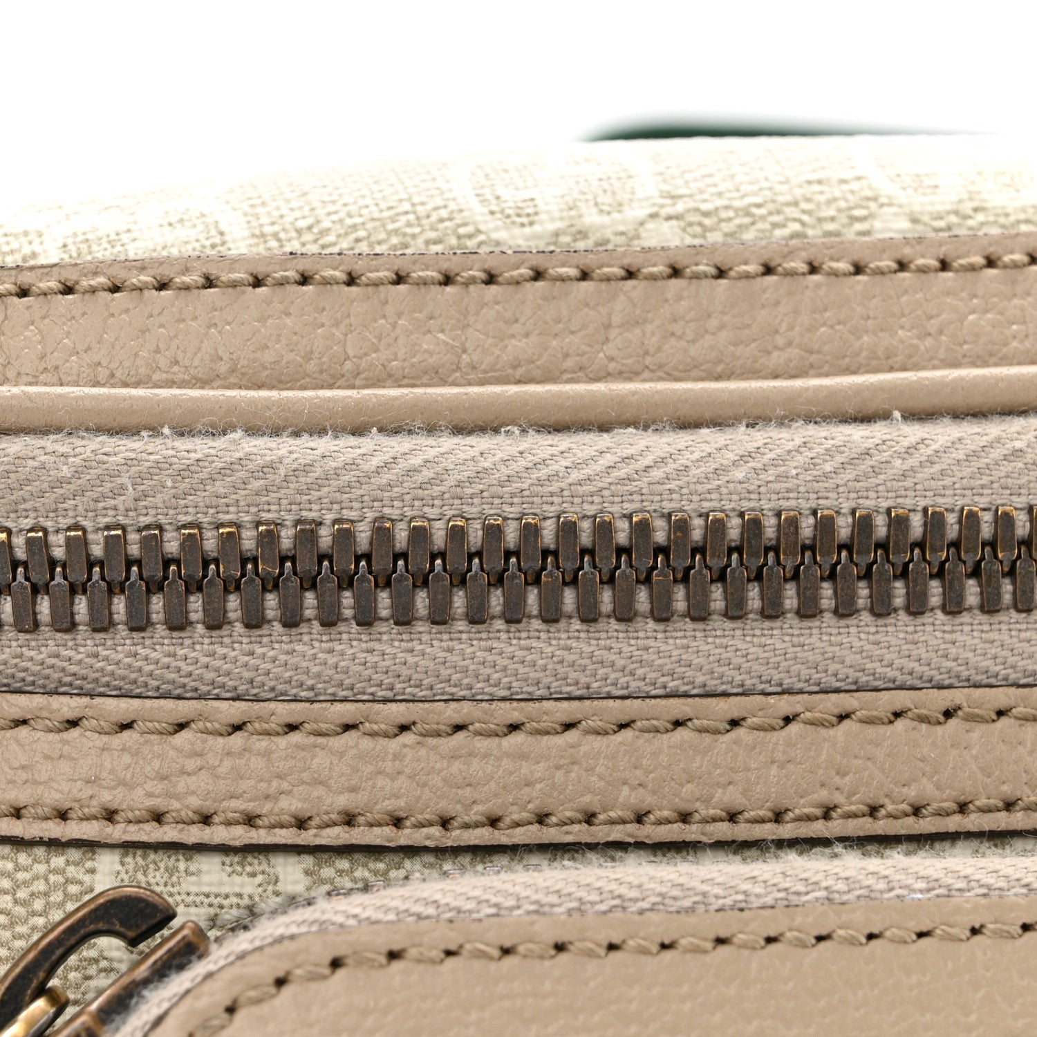 Gucci GG Supreme Monogram Textured Calfskin Web Retro Interlocking G Belt Bag Beige Mystic White Oatmeal 11 of 14