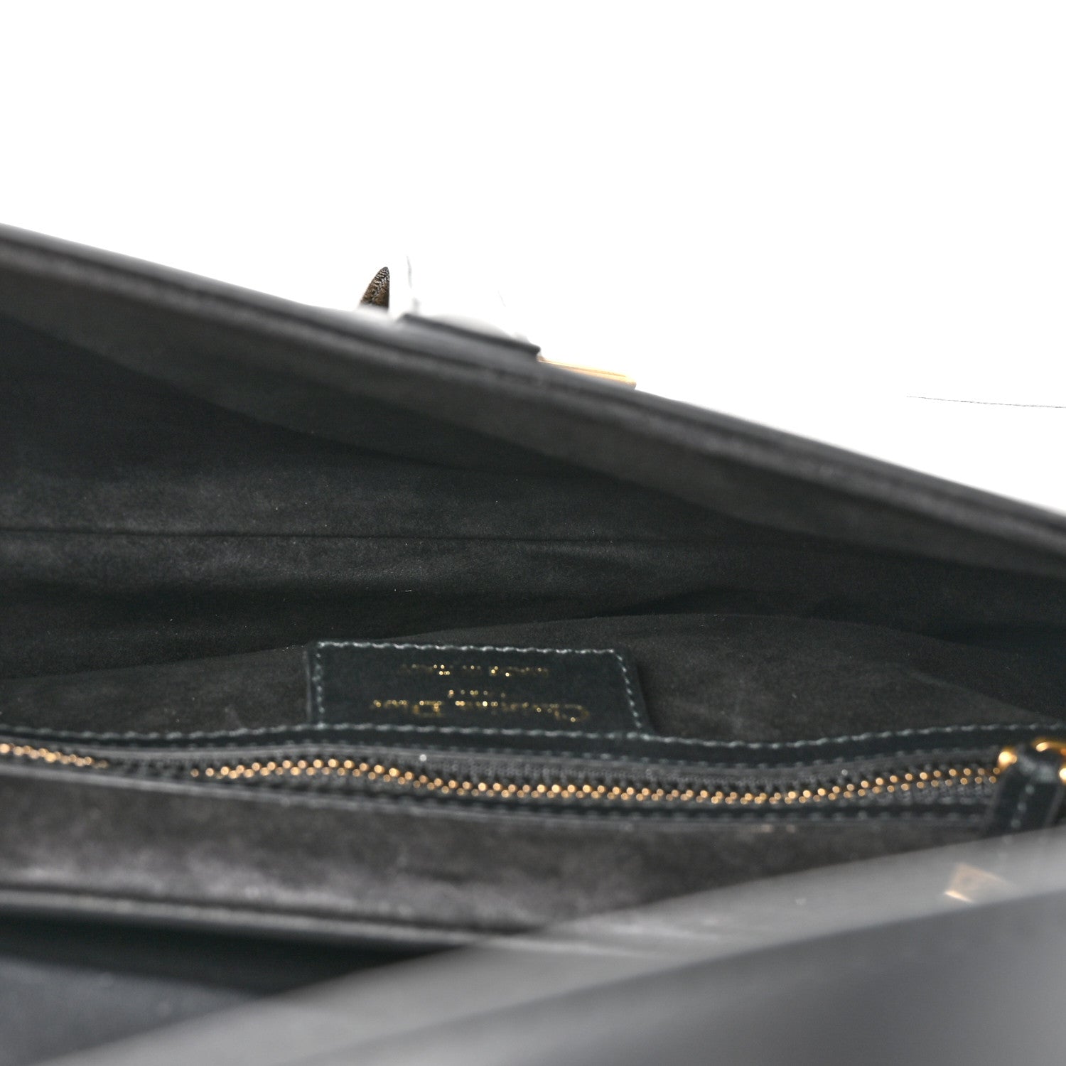 Christian Dior Calfskin Saddle Bag Black 5 of 11