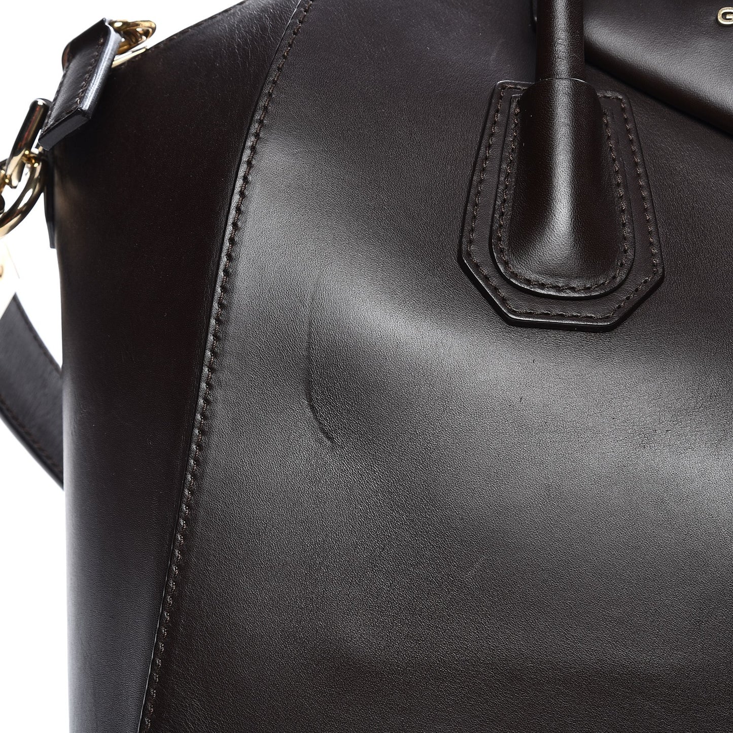 Smooth Calfskin Medium Antigona Dark Brown
