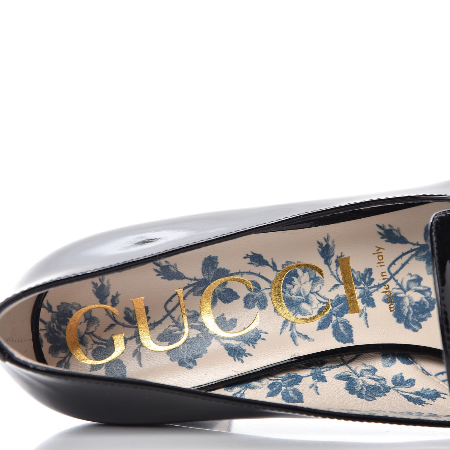 Vernice GG Victoire 55mm Loafer Pumps 40 Black