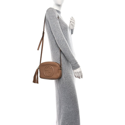 Gucci Pebbled Calfskin Small Soho Disco Bag Camelia 2 of 13