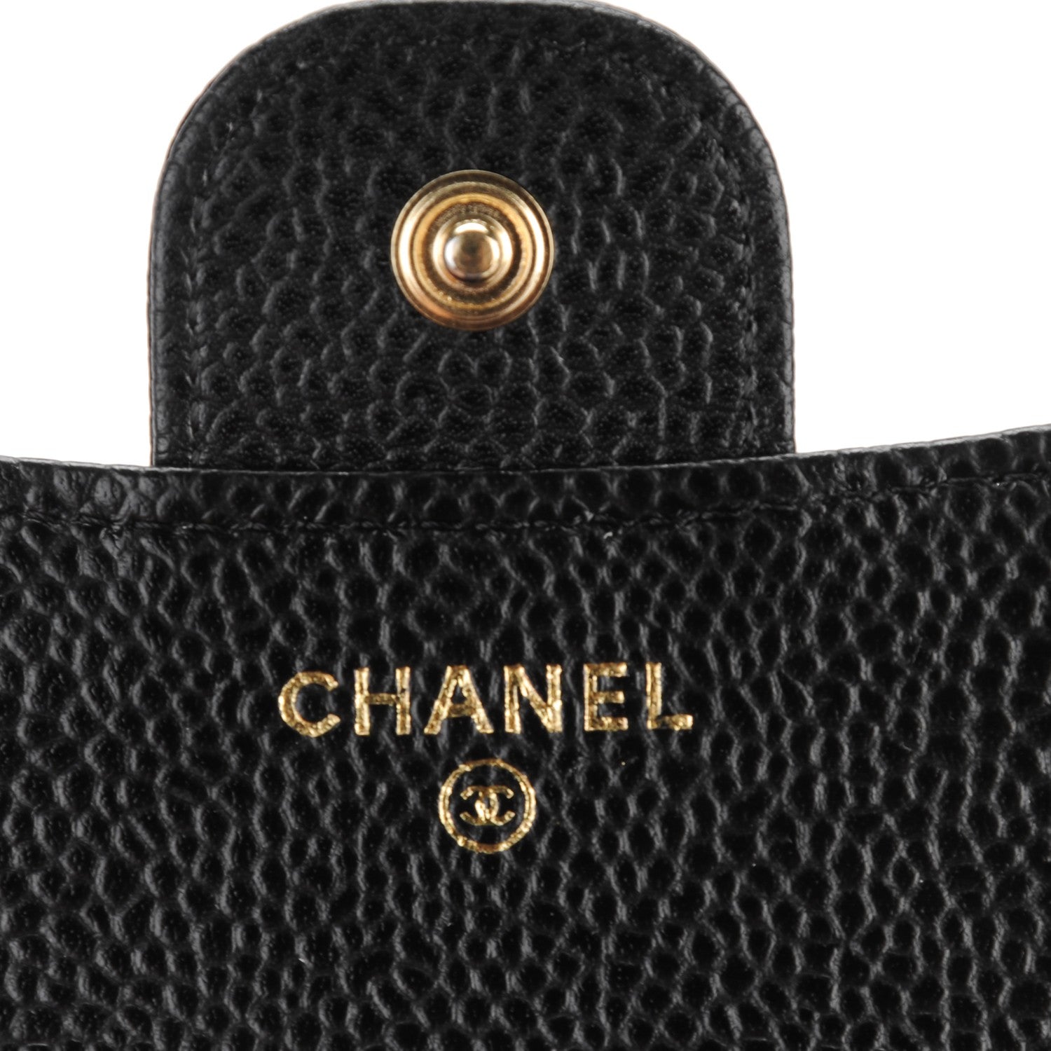 Chanel Caviar Quilted Compact Flap Wallet Black 7 of 9