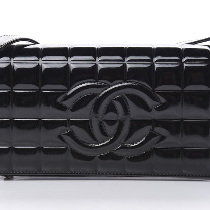Chanel Patent Chocolate Bar Quilted CC Flap Black 8 of 12
