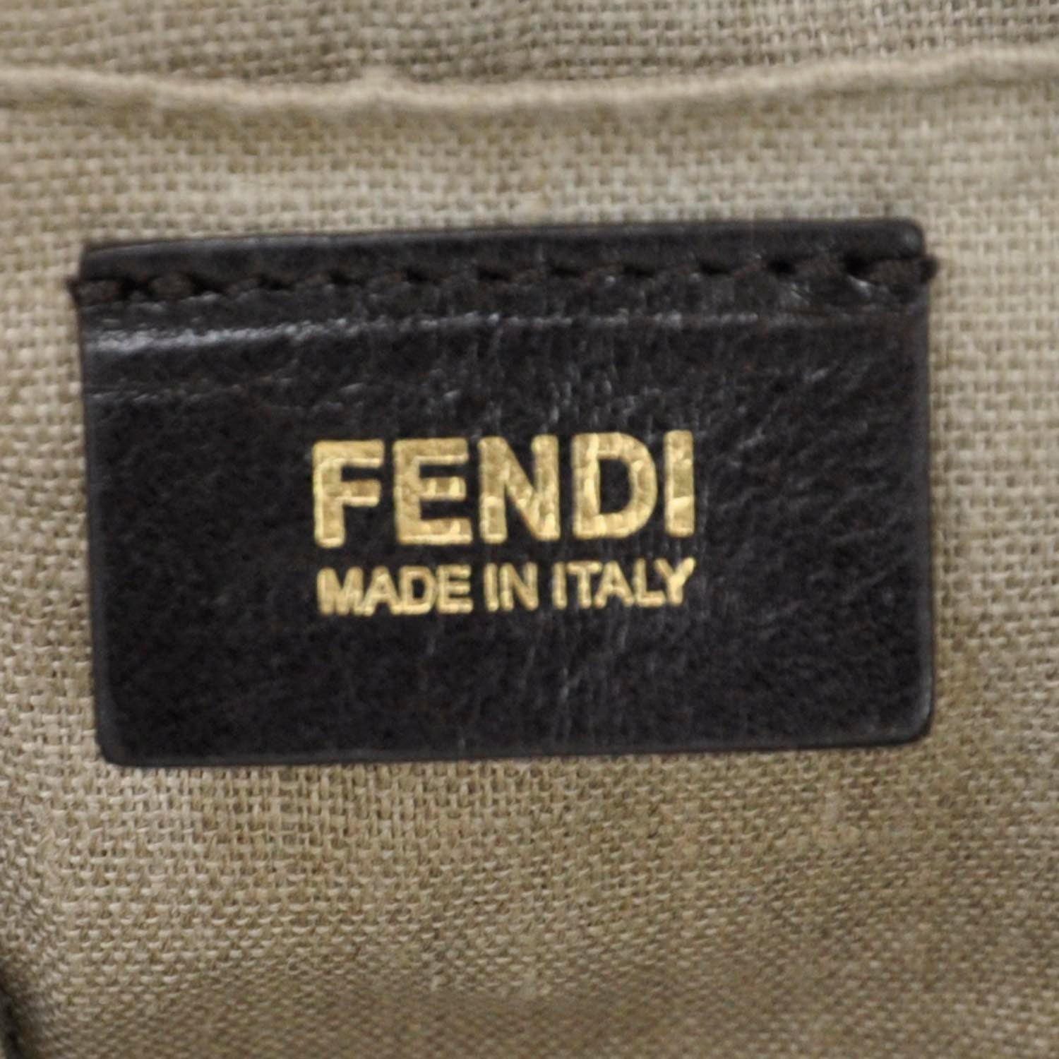 Fendi Cuoio Colorblock 2Bag Fango Mirto Melan 7 of 8