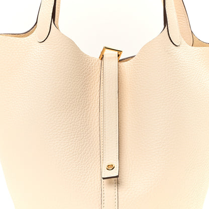 Hermes Taurillon Clemence Picotin Lock 22 MM Nata 8 of 12