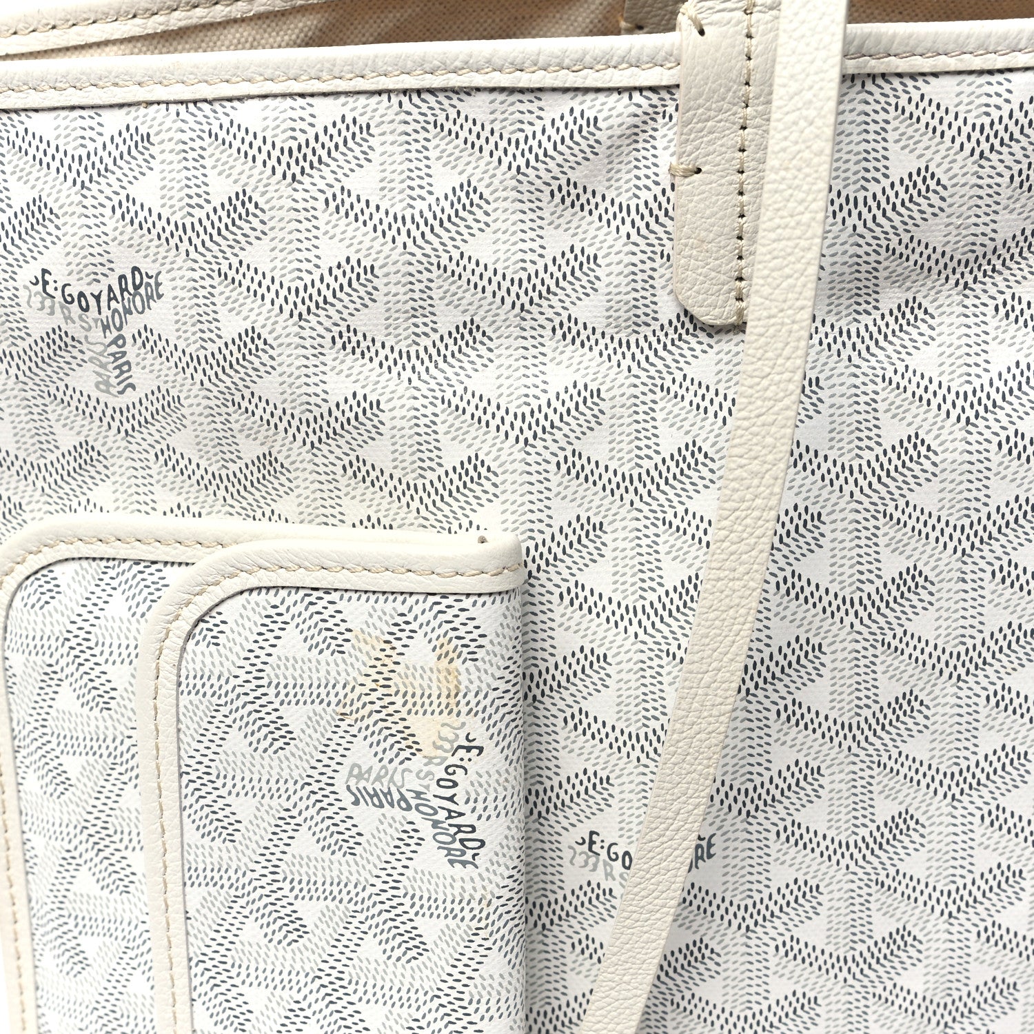 Goyard Goyardine Saint Louis PM White 11 of 12