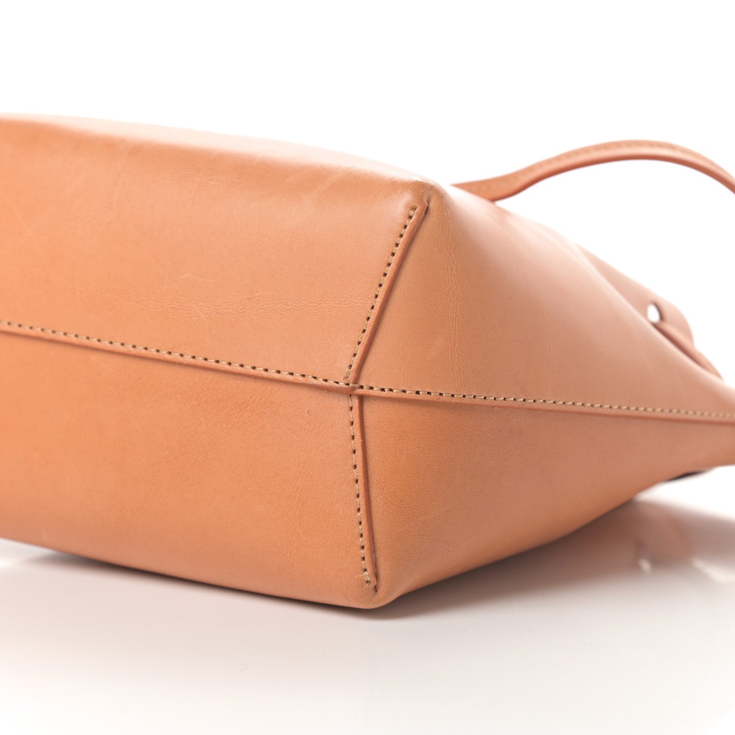 Vegetable Tanned Calfskin Mini Mini Bucket Bag Cammello Sun
