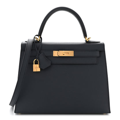 Hermes Epsom Kelly Sellier 28 Bleu Indigo 1 of 13