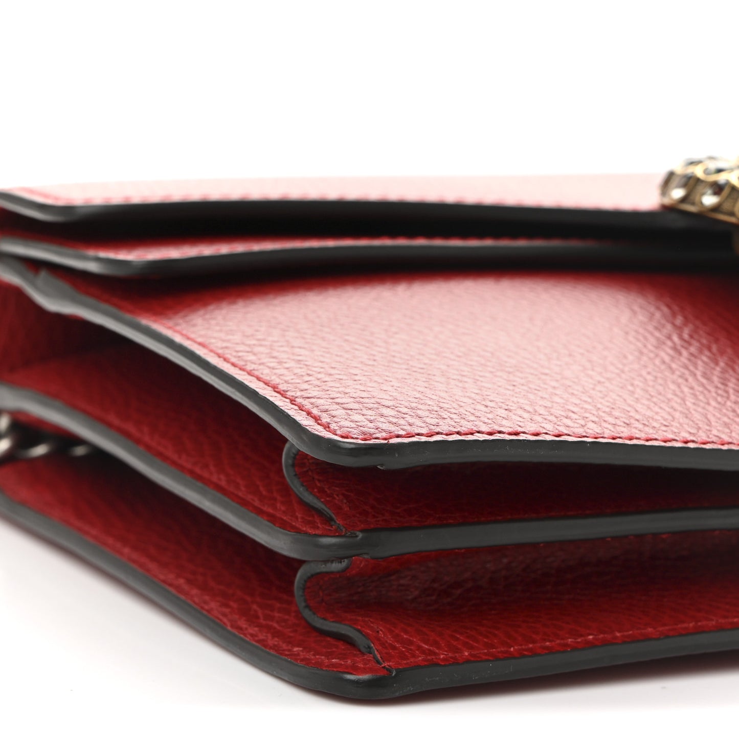 Dollar Calfskin Swarovski Crystal Small Dionysus Shoulder Bag Hibiscus Red