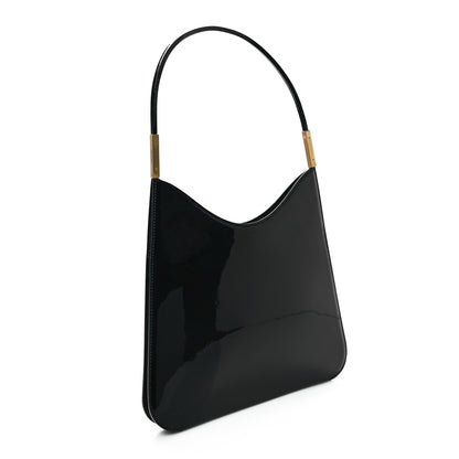 Saint Laurent Patent Calfskin Sadie Shoulder Bag Black 3 of 10