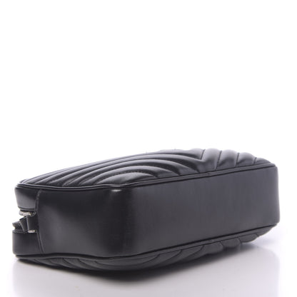 Saint Laurent Calfskin Matelasse Monogram Lou Camera Bag Black 4 of 9