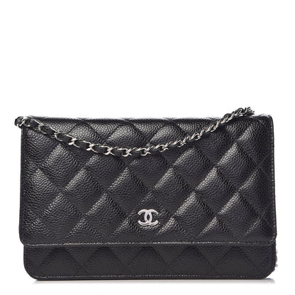 Chanel Caviar Quilted Wallet On Chain WOC Black 1 of 12