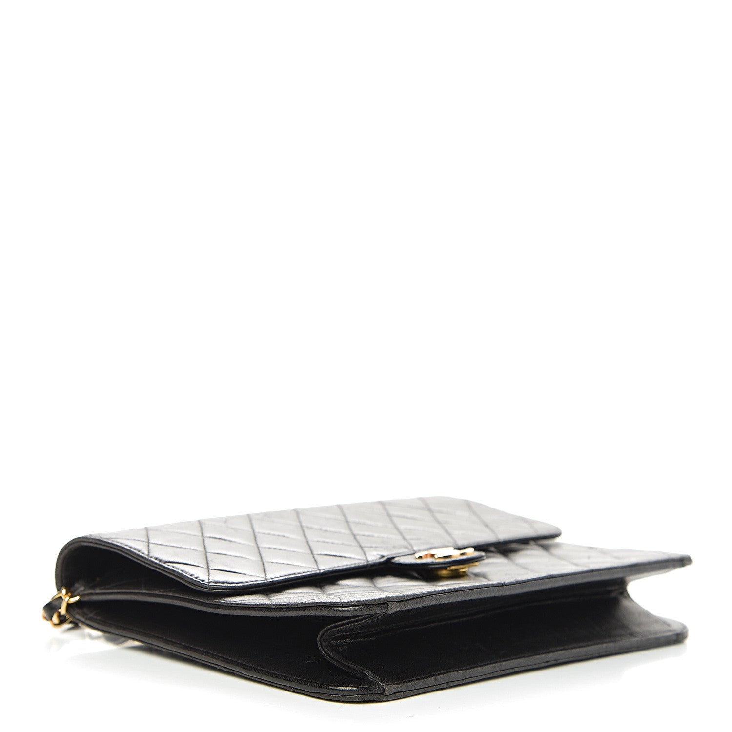 Chanel Lambskin Quilted Medium Single Flap Black 3 of 13