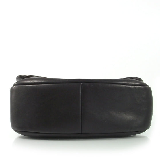 Lambskin Quilted Flap Black