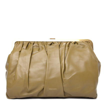 Mansur Gavriel Lambskin Wave Frame Clutch Safari 1 of 9
