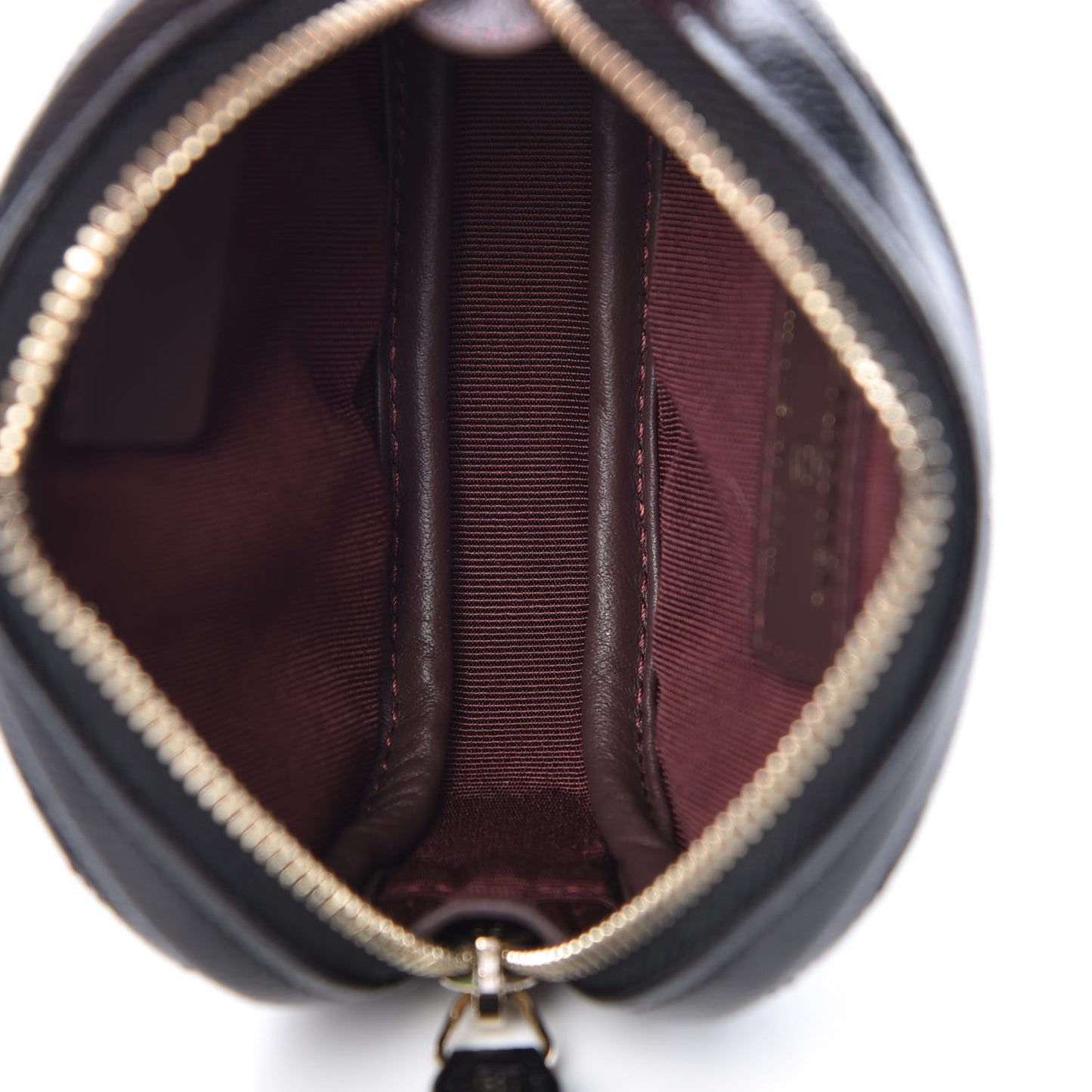Caviar Quilted Zip Around Classic Coin Purse Black