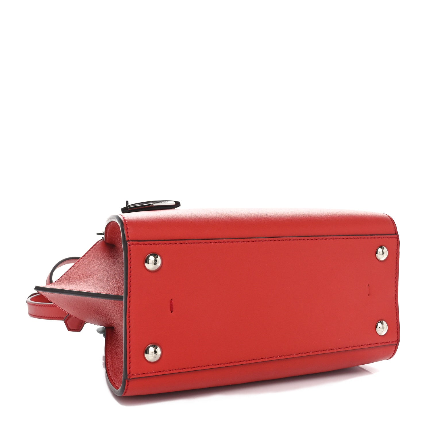 Fendi Vitello Dolce Plexiglass Flowerland Studded Mini 3Jours Tote Bloody Mary Multicolor 4 of 11