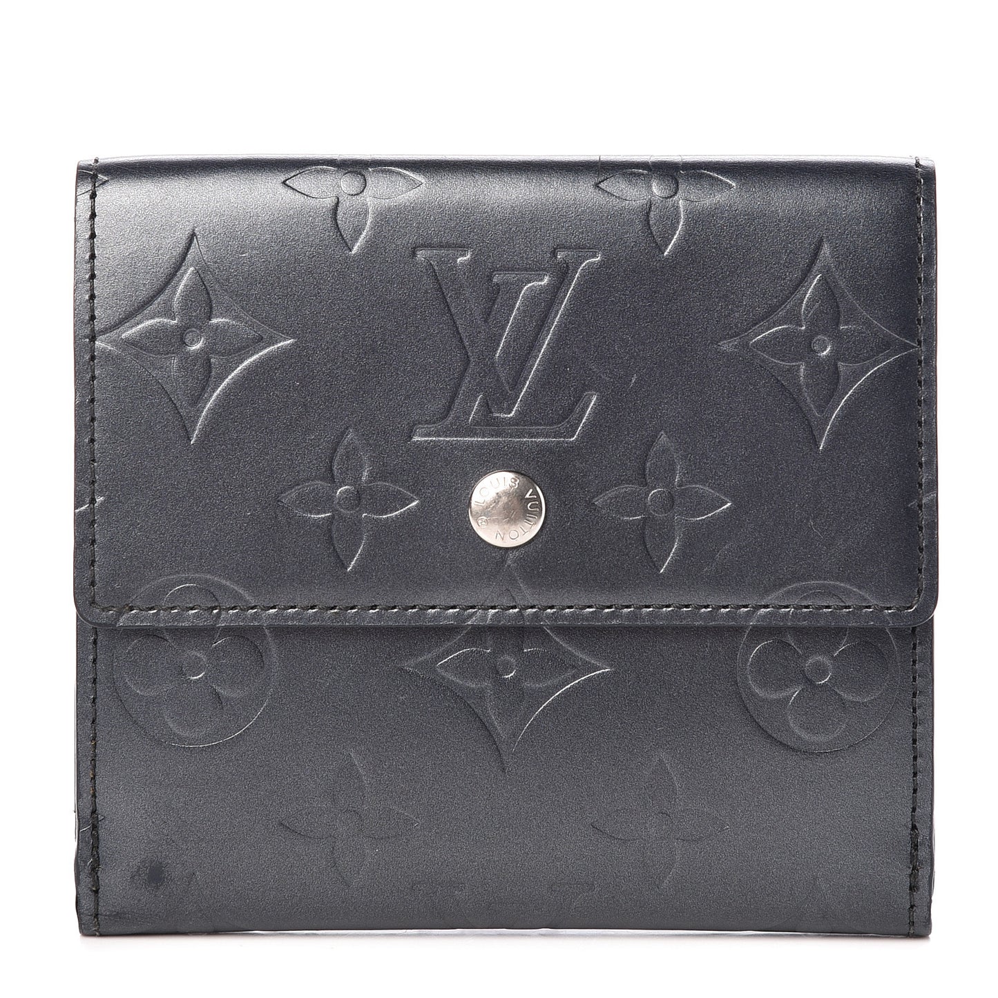 Mat Monogram Elise Wallet Blue