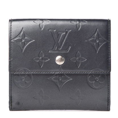 Louis Vuitton Mat Monogram Elise Wallet Blue 1 of 10