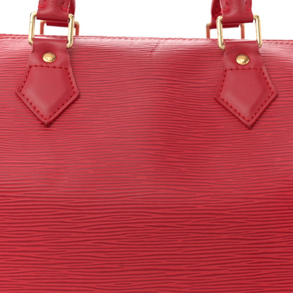 Louis Vuitton Epi Speedy 30 Castillan Red 8 of 15