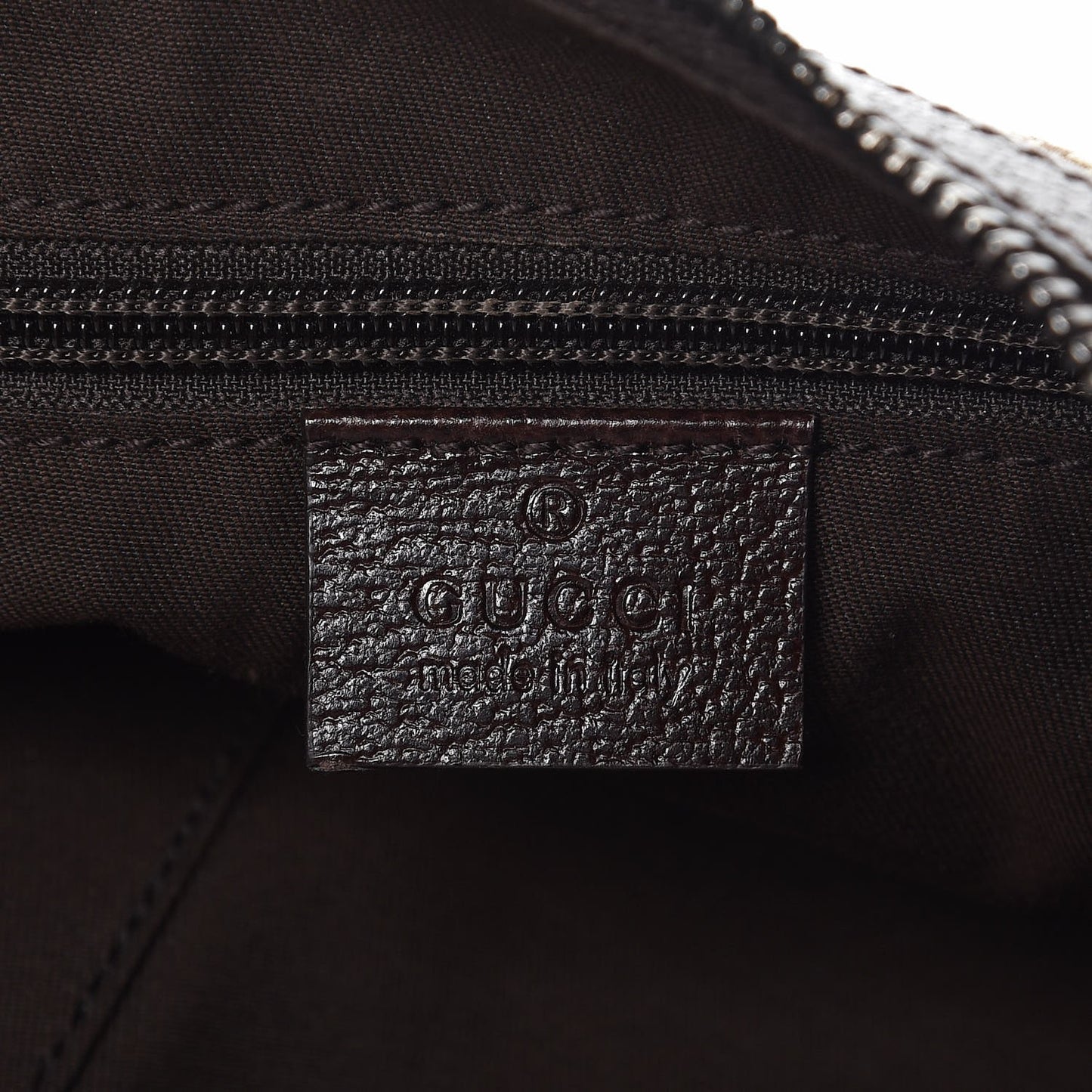 Monogram Web Medium Half Moon Hobo Dark Brown