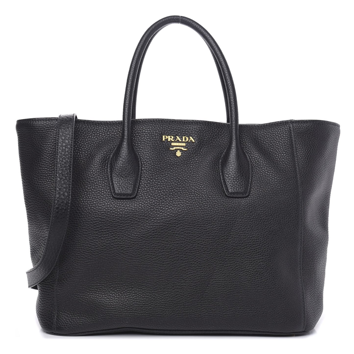 Vitello Daino Tote Black