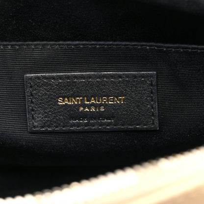 Saint Laurent Calfskin Matelasse Monogram Lou Camera Bag Avorio 6 of 9