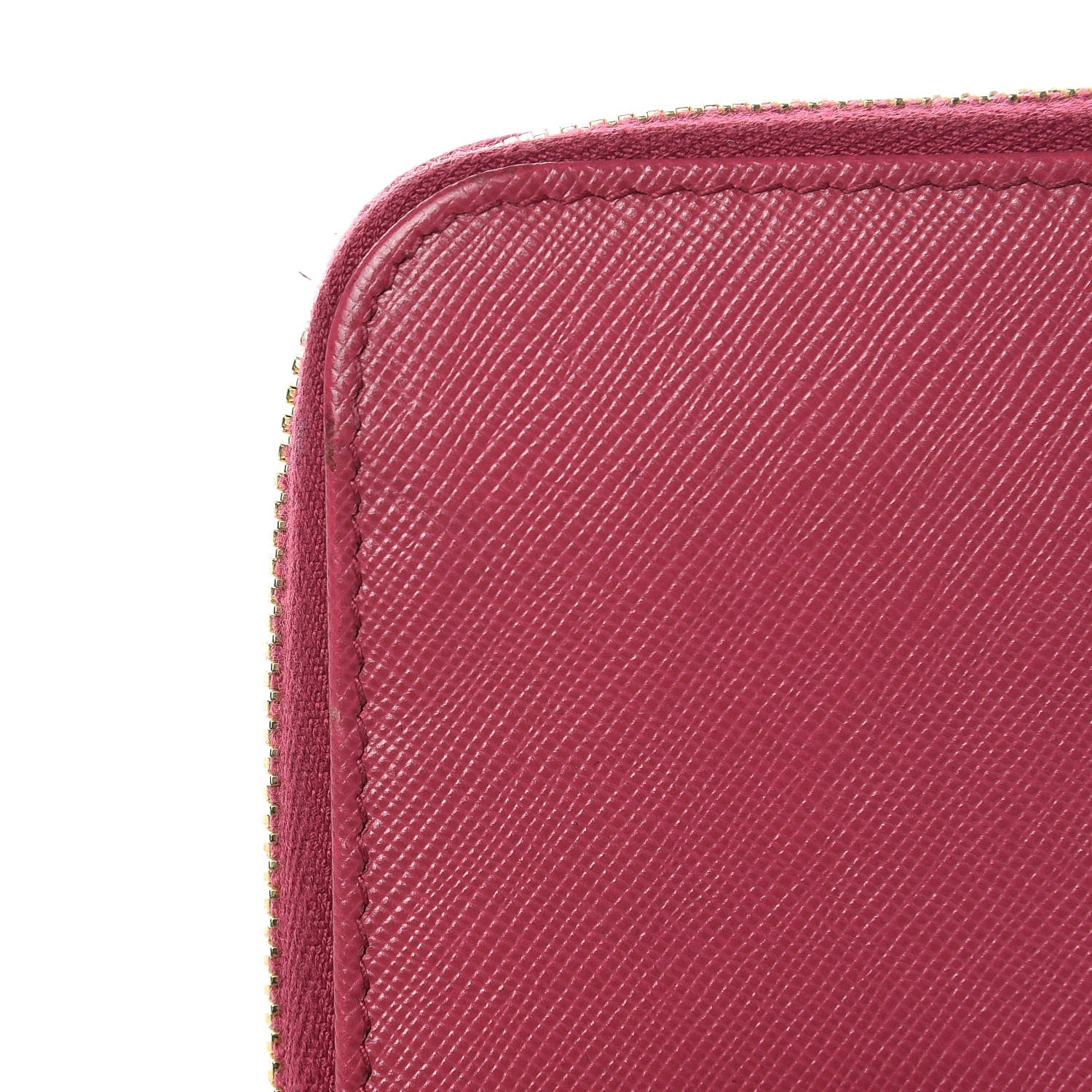 Prada Saffiano Colour Zip Around Wallet Peonia 9 of 12
