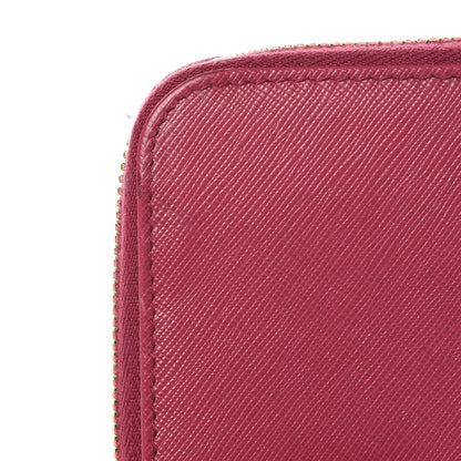 Prada Saffiano Colour Zip Around Wallet Peonia 9 of 12