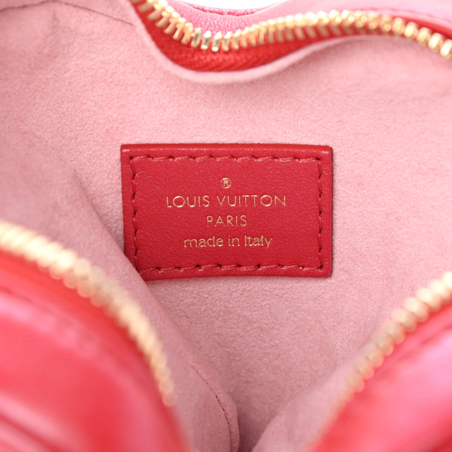 Louis Vuitton Lambskin Embossed Monogram Fall In Love Sac Coeur Heart Chain Bag Lipstick Red 5 of 5