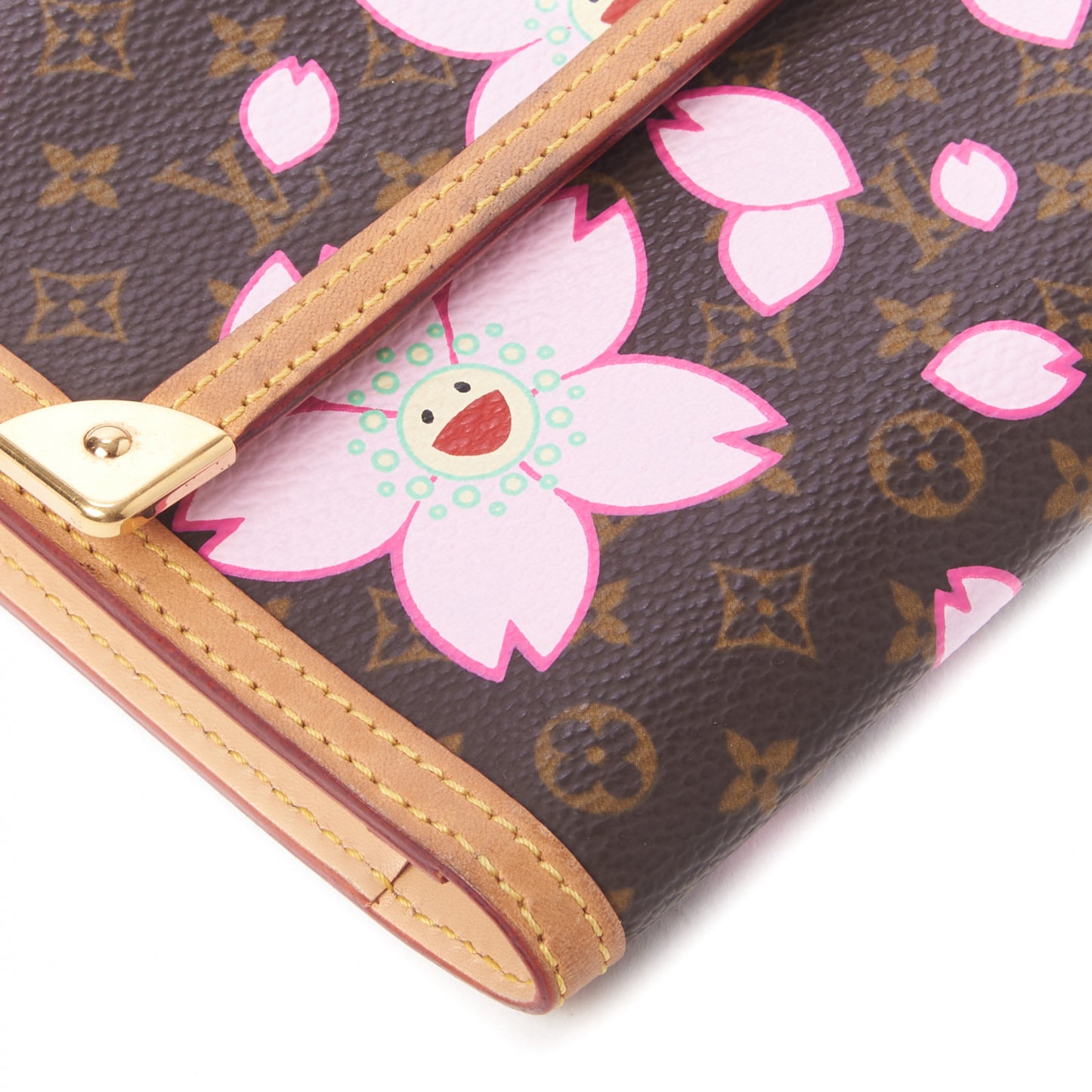 Monogram Cherry Blossom Porte Tresor International Wallet Brown