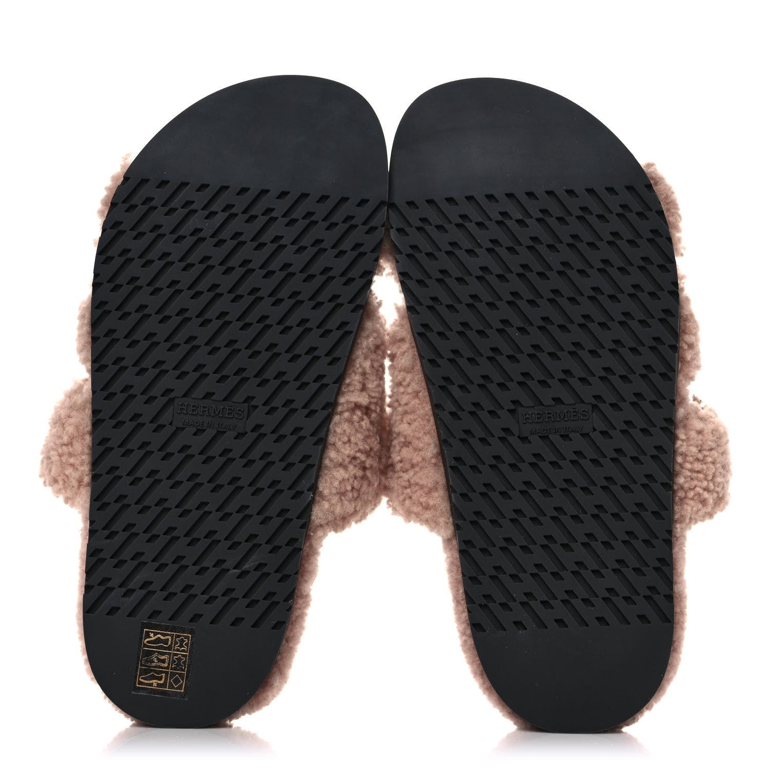 Hermes Woolskin Womens Chypre Sandals 36.5 Bois De Santal 5 of 8
