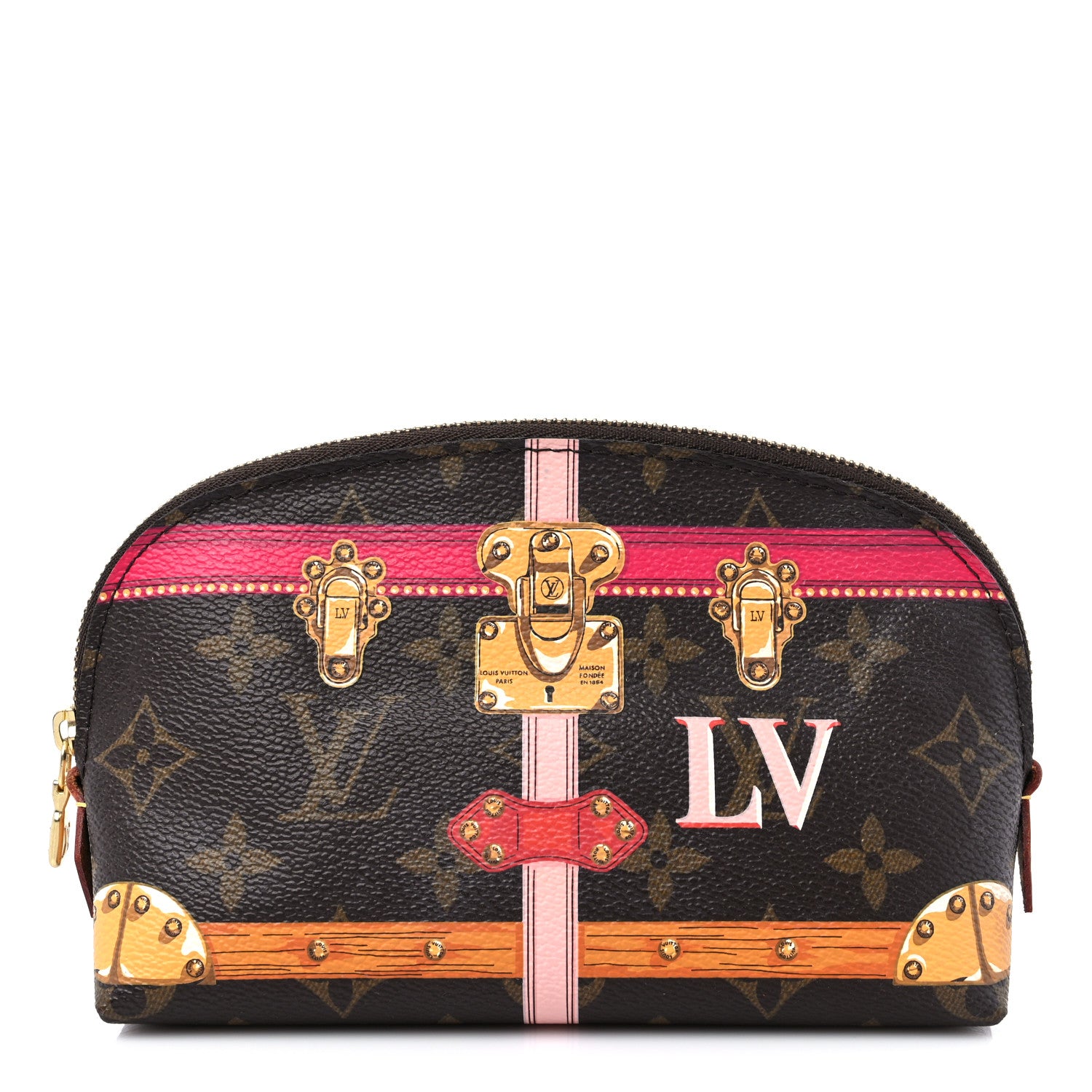 Louis Vuitton Monogram Summer Trunks Cosmetic Pouch PM 1 of 10