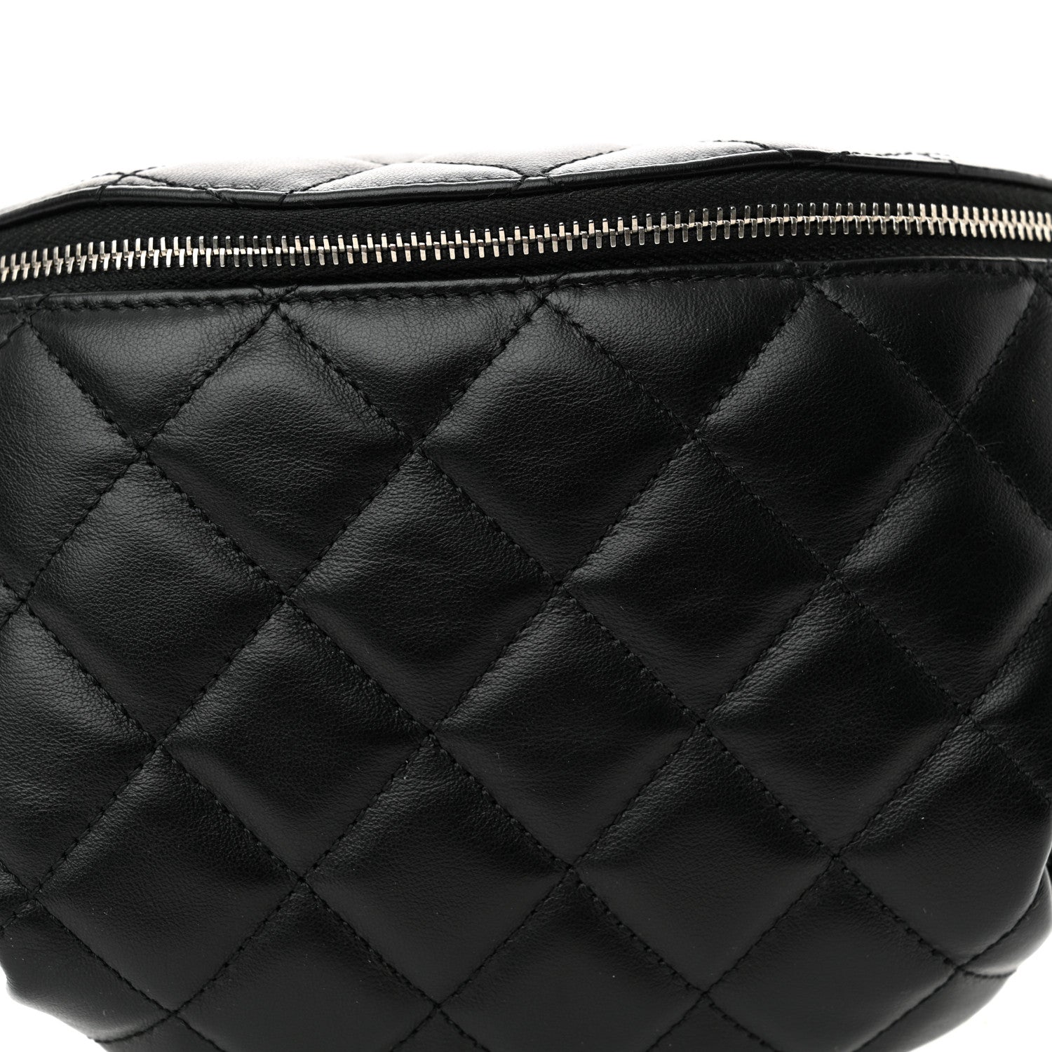 Chanel Calfskin Quilted Waist Belt Bag Black 9 of 12