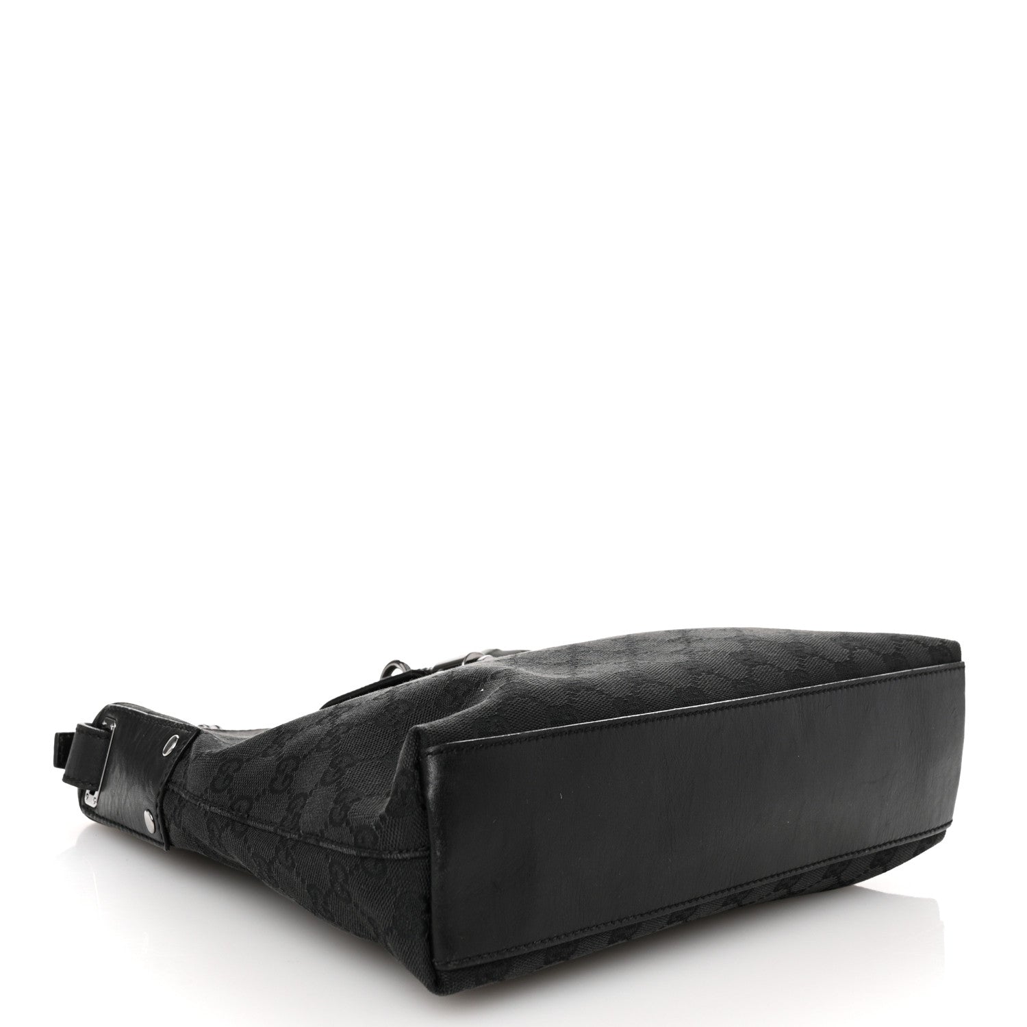 Gucci Monogram Piston Shoulder Bag Black 4 of 10