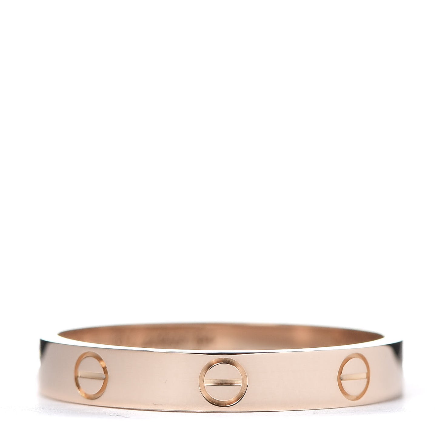 18K Pink Gold 3.5mm LOVE Wedding Band Ring 64 10.75