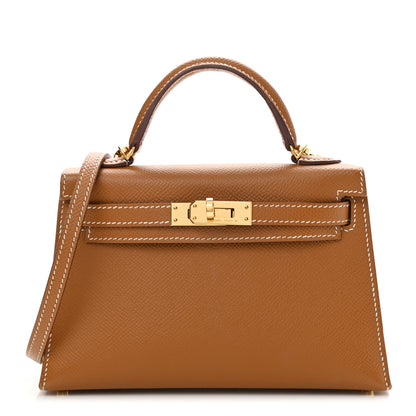 Hermes Epsom Mini Kelly Sellier 20 Gold 1 of 10