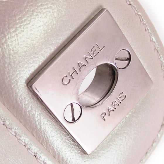 Chanel Patent Cube Classic E/W Medium Flap White 12 of 12