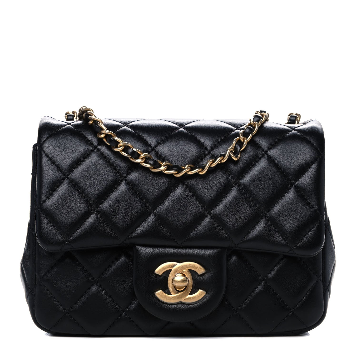 Chanel Lambskin Quilted Mini Pearl Crush Flap Black 1 of 11
