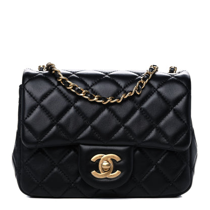 Chanel Lambskin Quilted Mini Pearl Crush Flap Black 1 of 11