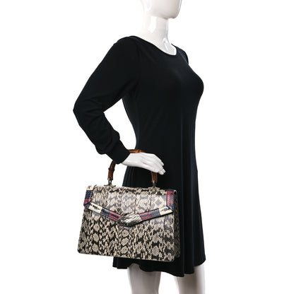 Gucci Snakeskin Small Lilith Top Handle Bag Beige 2 of 9