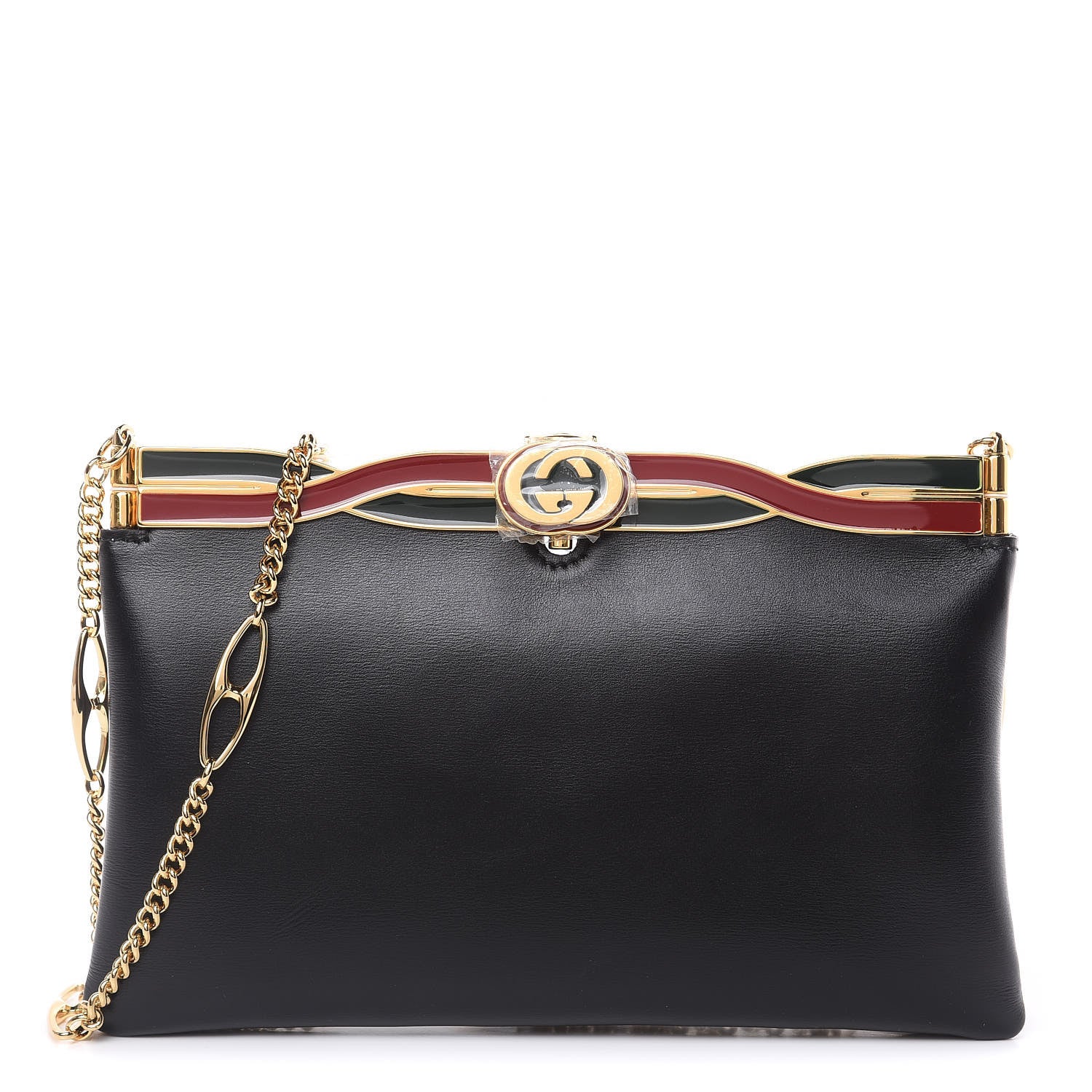 Gucci Palm Lux Broadway Evening Clutch Bag Black 1 of 8