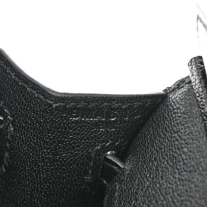 Hermes Madame Calfskin Matte Alligator Swift Faubourg Midnight Birkin Sellier 20 Black 7 of 12