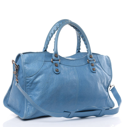 Balenciaga Agneau Giant 12 Gold Hardware Part Time Bleu Indigo 3 of 17