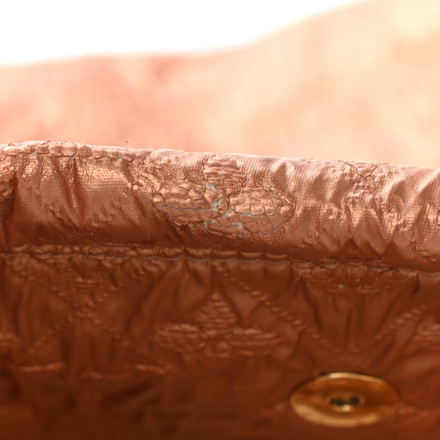 Jacquard Quilted Monogram Limelight Clutch GM Rose Gold